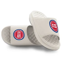 Unisex ISlide Cream Detroit Pistons Primary Motive Slide Sandals
