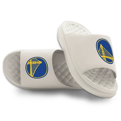 Unisex ISlide Cream Golden State Warriors Primary Motive Slide Sandals