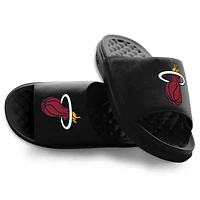 Unisex ISlide Black Miami Heat Primary Motive Slide Sandals