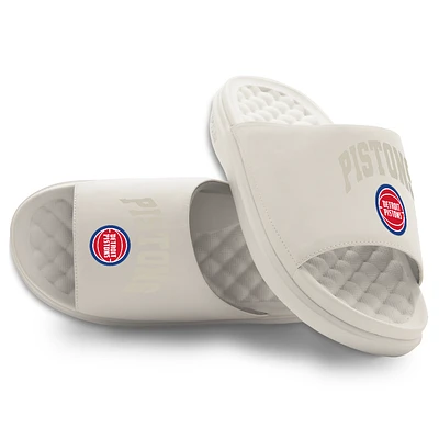Unisex ISlide Cream Detroit Pistons Tonal Pop Motive Slide Sandals