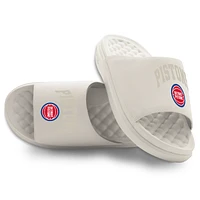 Unisex ISlide Cream Detroit Pistons Tonal Pop Motive Slide Sandals