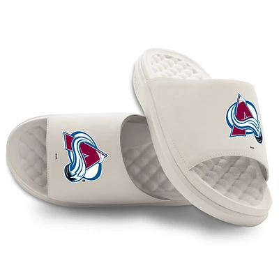 Unisex ISlide Cream Colorado Avalanche Primary Motive Slide Sandals
