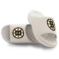 Unisex ISlide Cream Boston Bruins Primary Motive Slide Sandals
