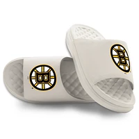 Unisex ISlide Cream Boston Bruins Primary Motive Slide Sandals