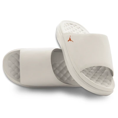 Unisex ISlide Cream Texas Longhorns Minimalistic Motive Slide Sandals