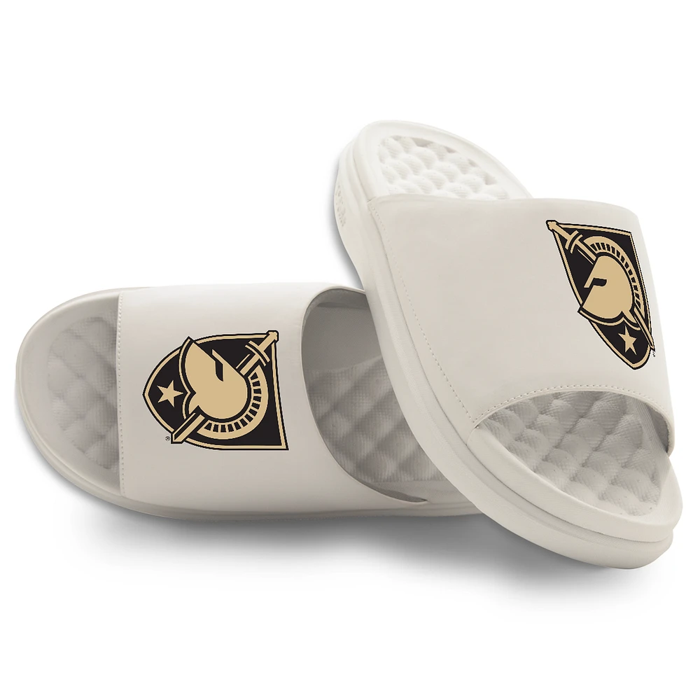Unisex ISlide Cream Army Black Knights Primary Motive Slide Sandals