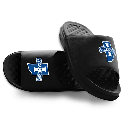 Unisex ISlide Black Indiana State Sycamores Primary Motive Slide Sandals