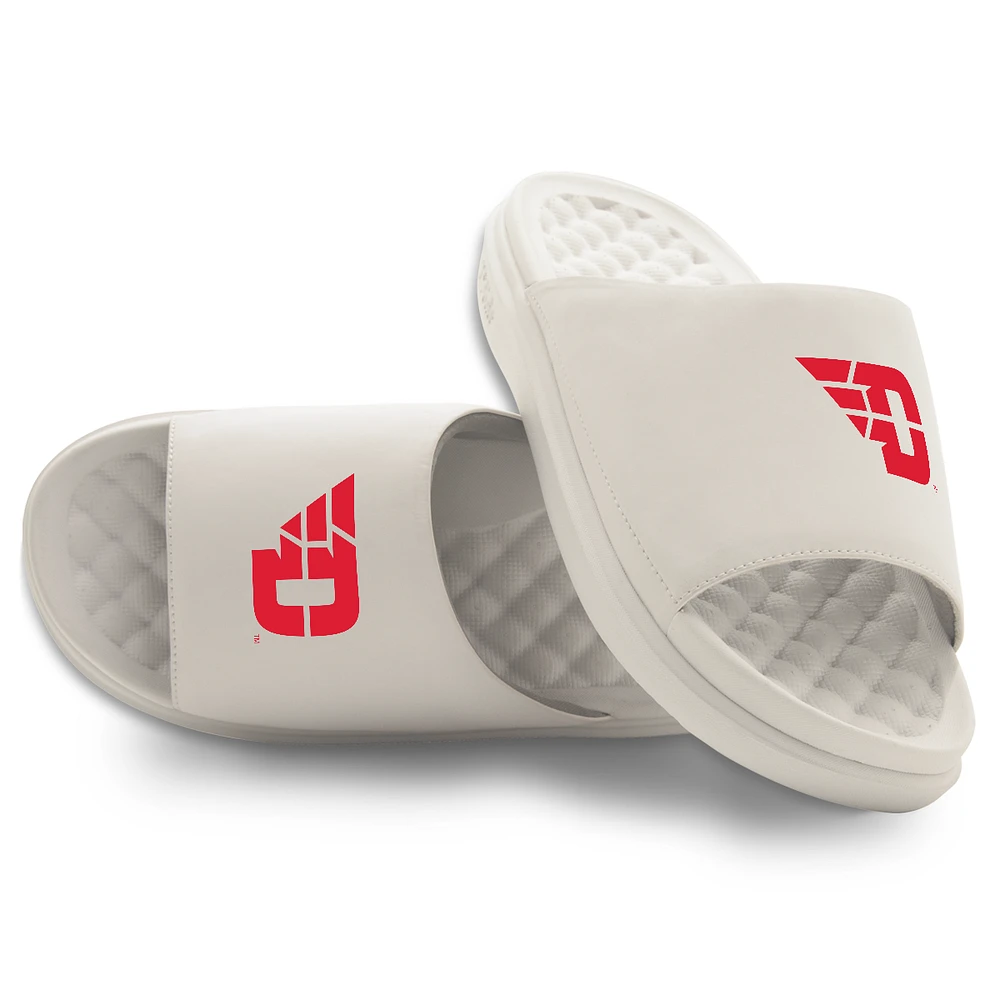 Unisex ISlide Cream Dayton Flyers Primary Motive Slide Sandals