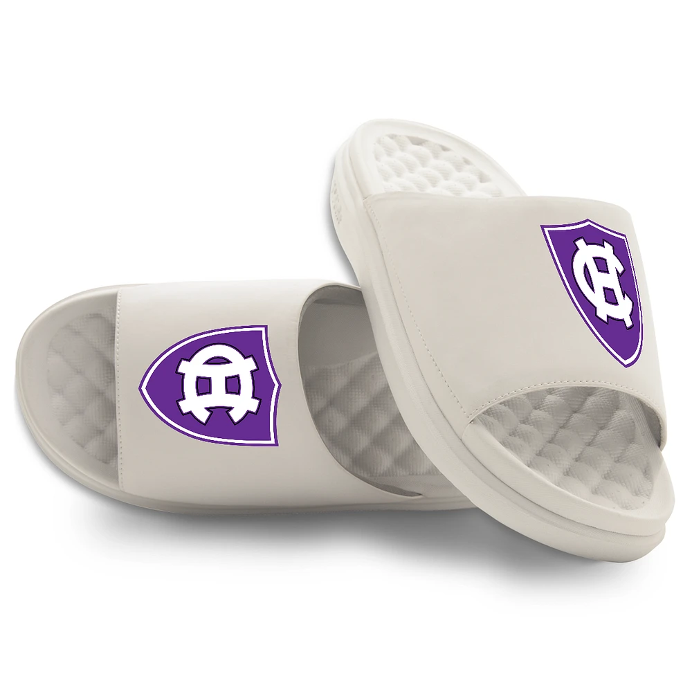 Unisex ISlide Cream Holy Cross Crusaders Primary Motive Slide Sandals
