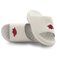 Unisex ISlide Cream Arkansas Razorbacks Tonal Pop Motive Slide Sandals