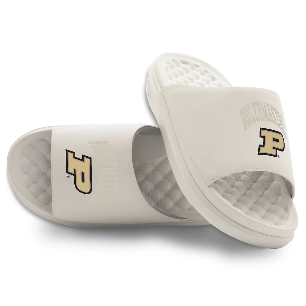Unisex ISlide Cream Purdue Boilermakers Tonal Pop Motive Slide Sandals