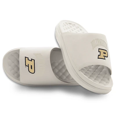 Unisex ISlide Cream Purdue Boilermakers Tonal Pop Motive Slide Sandals