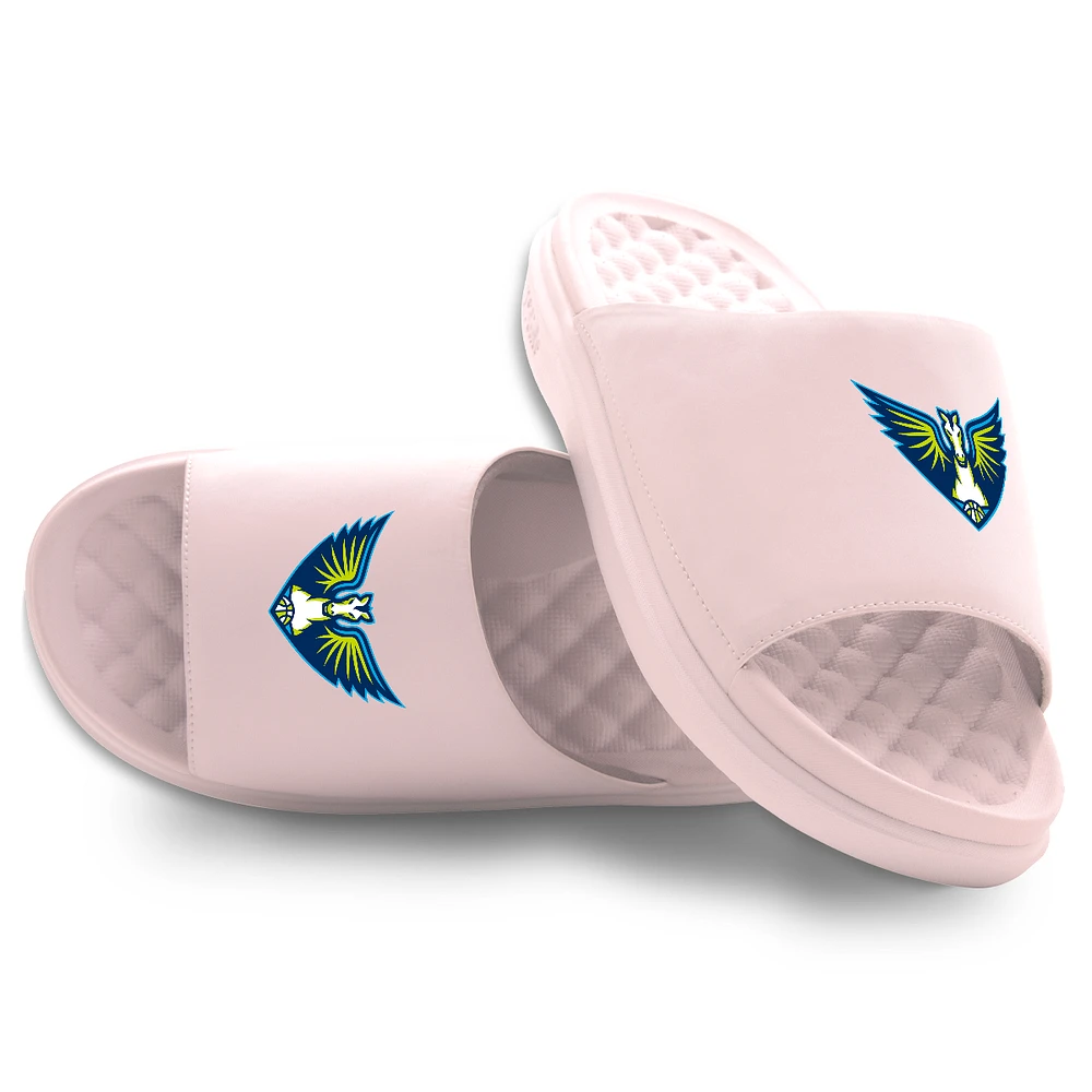 Unisex ISlide Pink Dallas Wings Primary Motive Slide Sandals