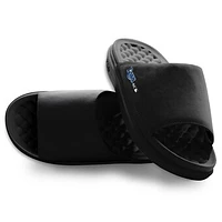 Unisex ISlide Black Tampa Bay Rays Minimalistic Motive Slide Sandals