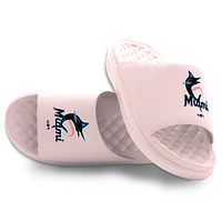 Unisex ISlide Pink Miami Marlins Primary Motive Slide Sandals