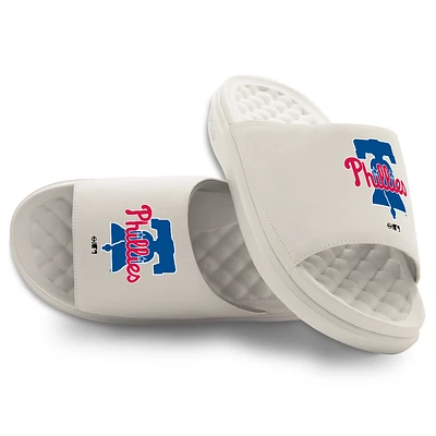 Unisex ISlide Cream Philadelphia Phillies Primary Motive Slide Sandals