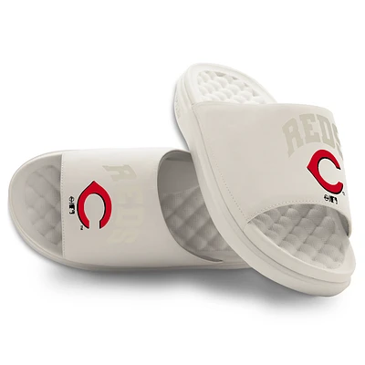 Unisex ISlide Cream Cincinnati Reds Tonal Pop Motive Slide Sandals