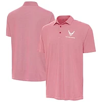 Men's Antigua Red Air Force Twine Polo