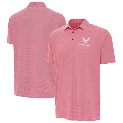 Men's Antigua Red Air Force Twine Polo