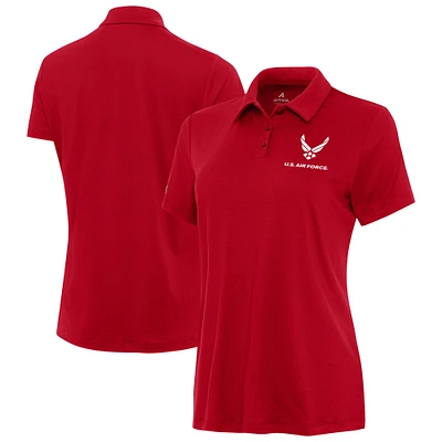 Women's Antigua Red Air Force Reprocess Polo