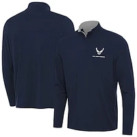 Men's Antigua Navy Air Force Content Quarter-Zip Top
