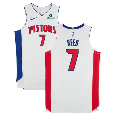 Paul Reed Detroit Pistons Game-Used #7 White Nike Jersey vs. New York Knicks on April 24, 2025 - Round 1 Game 3 -Size 50+4