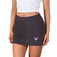 Women's Concepts Sport  Charcoal Toronto Blue Jays Centerline Knit Skort
