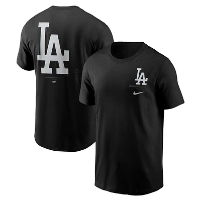 Men's Nike  Black Los Angeles Dodgers Lights Out Bar Loading T-Shirt