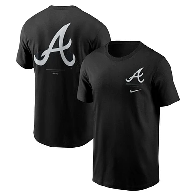 Men's Nike  Black Atlanta Braves Lights Out Bar Loading T-Shirt