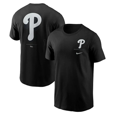 Men's Nike  Black Philadelphia Phillies  Lights Out Bar Loading T-Shirt