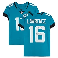 Trevor Lawrence Jacksonville Jaguars Autographed Teal Nike Elite Jersey with "Duuuval" Inscription