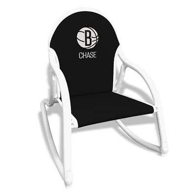 Chad & Jake Brooklyn Nets Children's Personalized Logo Rocking Chair