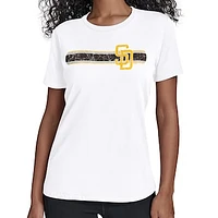 Women's Starter  White San Diego Padres Team Stripe T-Shirt