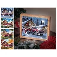 Washington State Cougars 12" x 11" Four Seasons LED Light Box