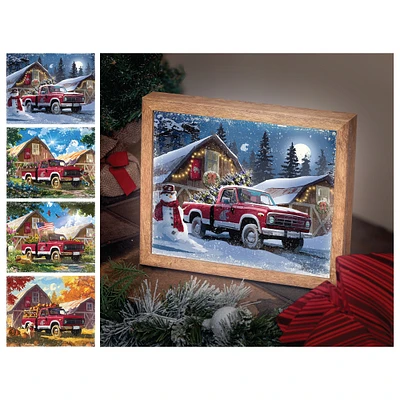 Washington State Cougars 12" x 11" Four Seasons LED Light Box