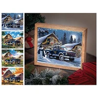 West Virginia Mountaineers 12" x 11" Four Seasons LED Light Box