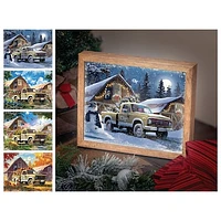 Georgia Tech Yellow Jackets 12" x 11" Four Seasons LED Light Box