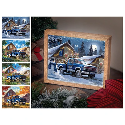Los Angeles Rams 12" x 11" Four Seasons LED Light Box