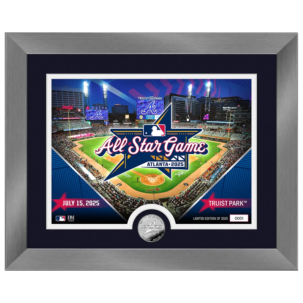 Highland Mint 2025 MLB Atlanta All-Star Game 13" x 16" Silver Coin Photo Mint