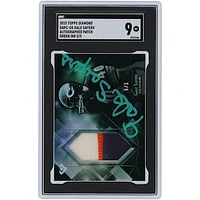 Gale Sayers Chicago Bears Autographed 2015 Topps Diamond 3 Color Relic #DAPC-GS #5/5 SGC Authenticated 9 Card