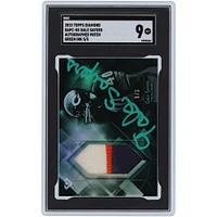 Gale Sayers Chicago Bears Autographed 2015 Topps Diamond 3 Color Relic #DAPC-GS #5/5 SGC Authenticated 9 Card