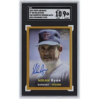 Nolan Ryan Texas Rangers Autographed 2024 Topps Archives Gold #FF-NR #27/50 SGC Authenticated 9/10 Card
