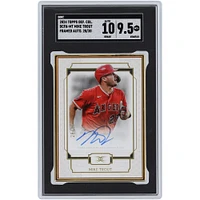Mike Trout Los Angeles Angels Autographed 2024 Topps Definitive Gold Framed #DCFA-MT #28/30 SGC Authenticated 9.5/10 Card