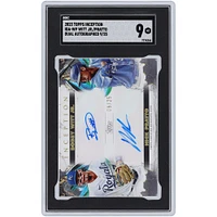 Bobby Witt Jr. and Nick Pratto Kansas City Royals Autographed 2023 Topps Inception Dual #IDA-WP #9/25 SGC Authenticated 9 Card