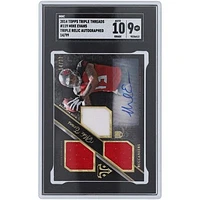 Mike Evans Tampa Bay Buccaneers Autographed 2014 Topps Triple Threads Triple Relic #119 #14/99 SGC Authenticated 9/10 Card