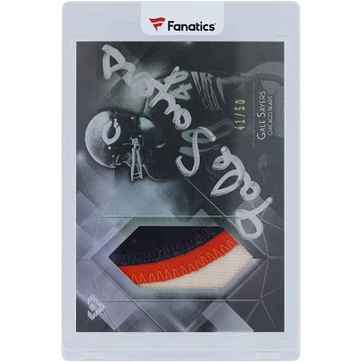 Gale Sayers Chicago Bears Autographed 2015 Topps Diamond 3 Color Relic #DAPC-GS #41/50 Card