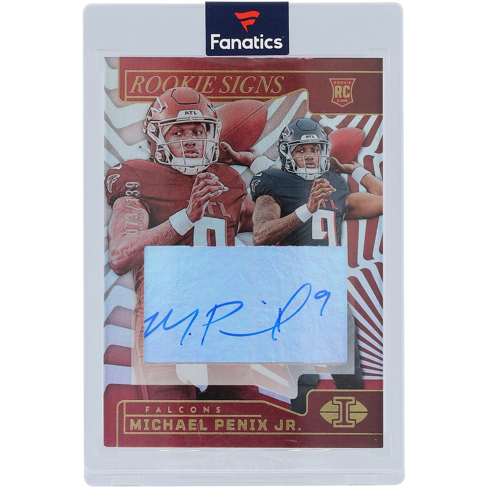 Michael Penix Jr. Atlanta Falcons Autographed 2024 Panini Illusions Rookie Signs #RS-MPJ #73/139 Rookie Card