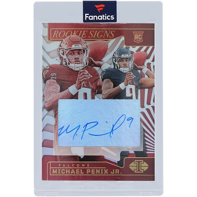 Michael Penix Jr. Atlanta Falcons Autographed 2024 Panini Illusions Rookie Signs #RS-MPJ #73/139 Rookie Card