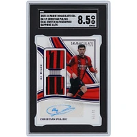 Christian Pulisic AC Milan Autographed 2023-24 Panini Immaculate Dual Relic #DA-CP #11/25 SGC Authenticated 8.5 Card