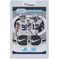 Maxx Crosby & Davante Adams Las Vegas Raiders 2024 Panini Absolute Dual Nike Swoosh #TTM-LV #1/1 Card